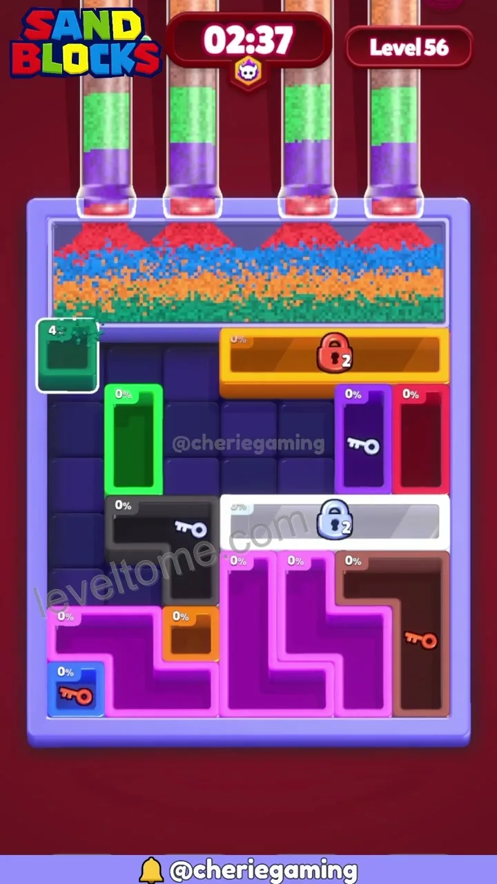 Sand Blocks Level 56 step 3