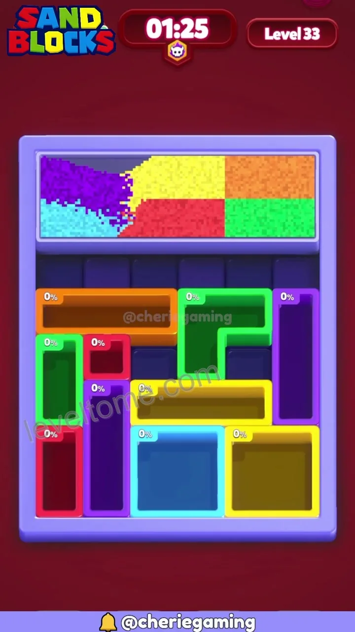 Sand Blocks Level 33 step 2