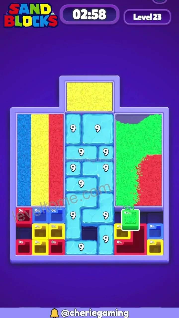 Sand Blocks Level 23 step 2