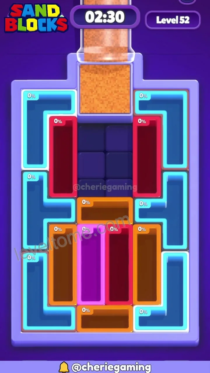 Sand Blocks Level 52 step 1