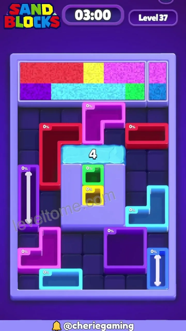 Sand Blocks Level 37 step 1