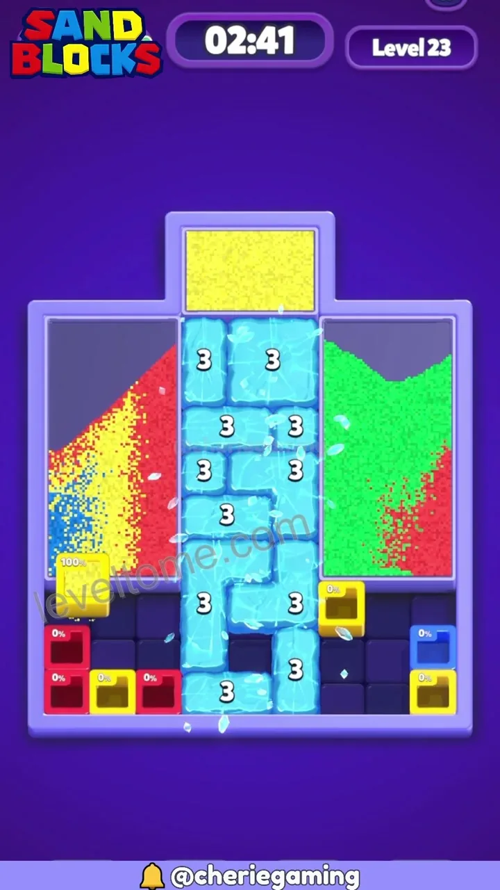Sand Blocks Level 23 step 5