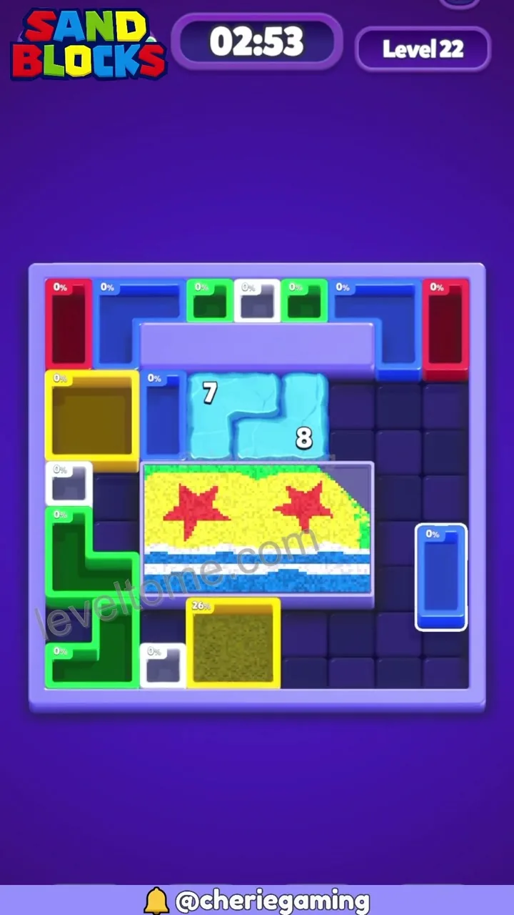 Sand Blocks Level 22 step 2