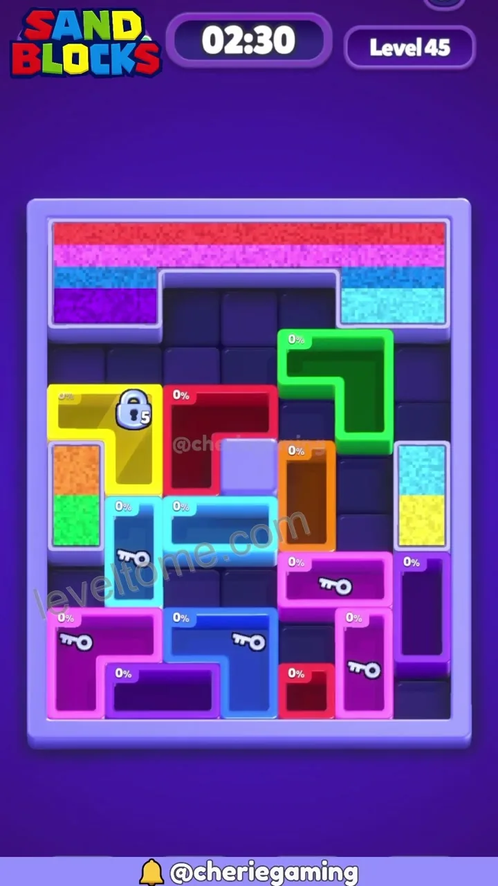 Sand Blocks Level 45 step 1