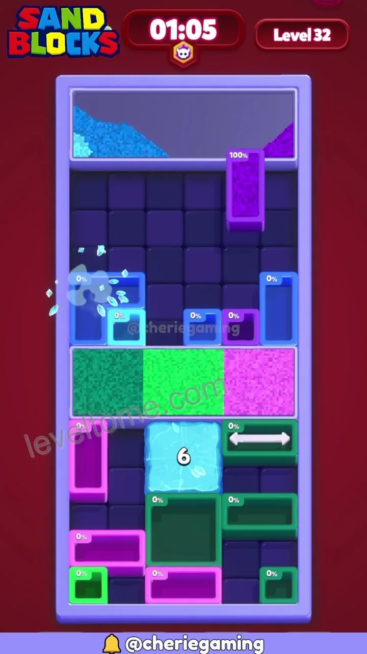 Sand Blocks Level 32 step 6