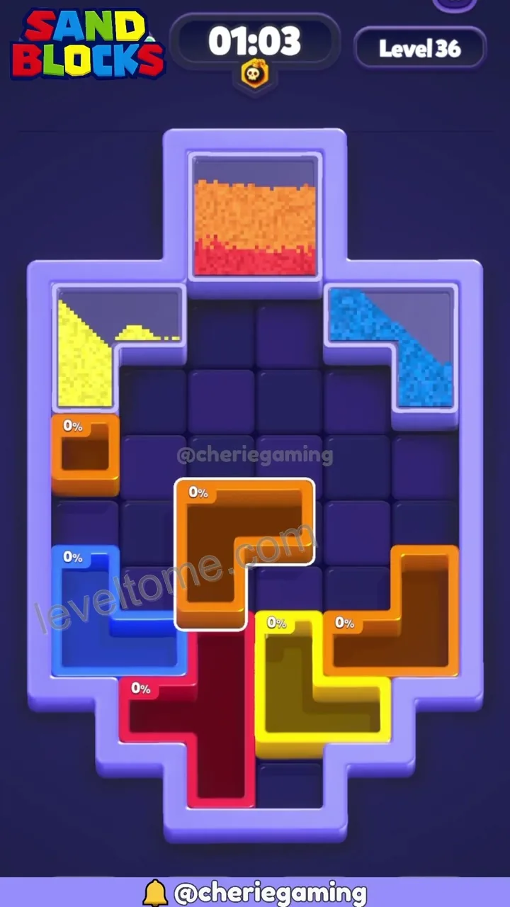 Sand Blocks Level 36 step 4