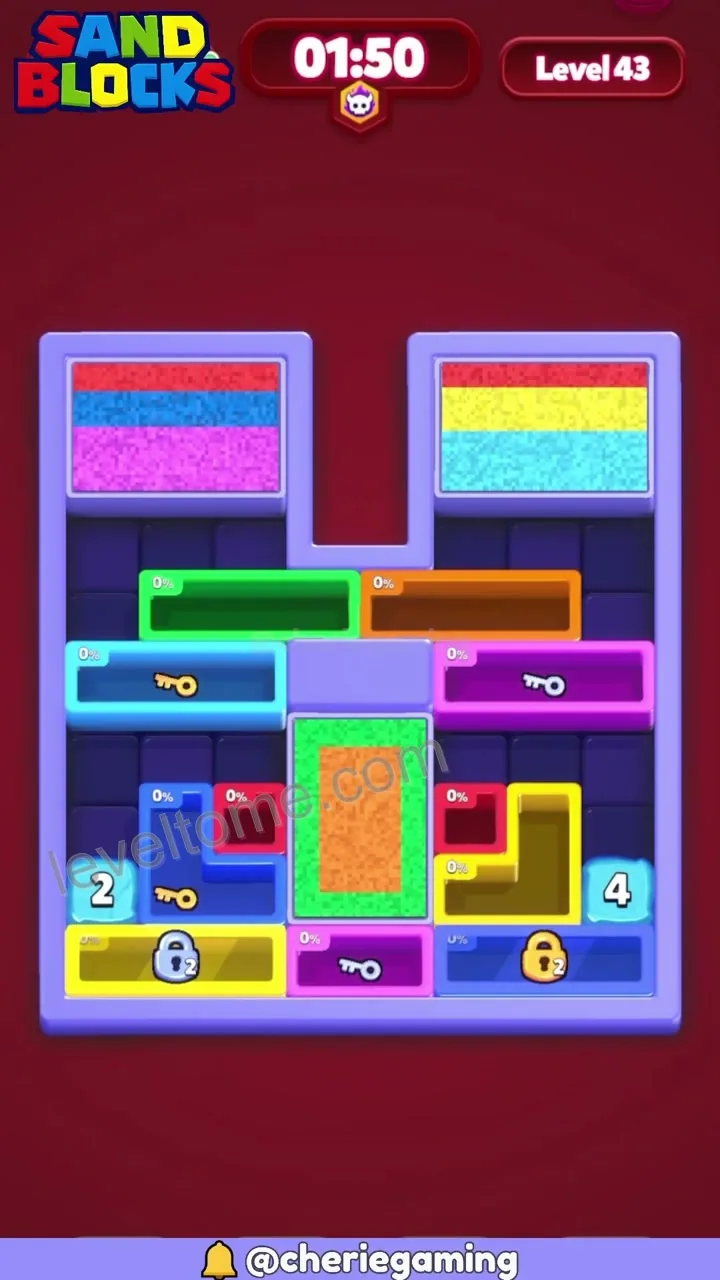 Sand Blocks Level 43 step 1
