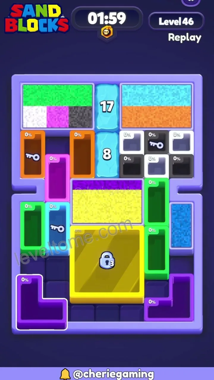 Sand Blocks Level 46 step 4