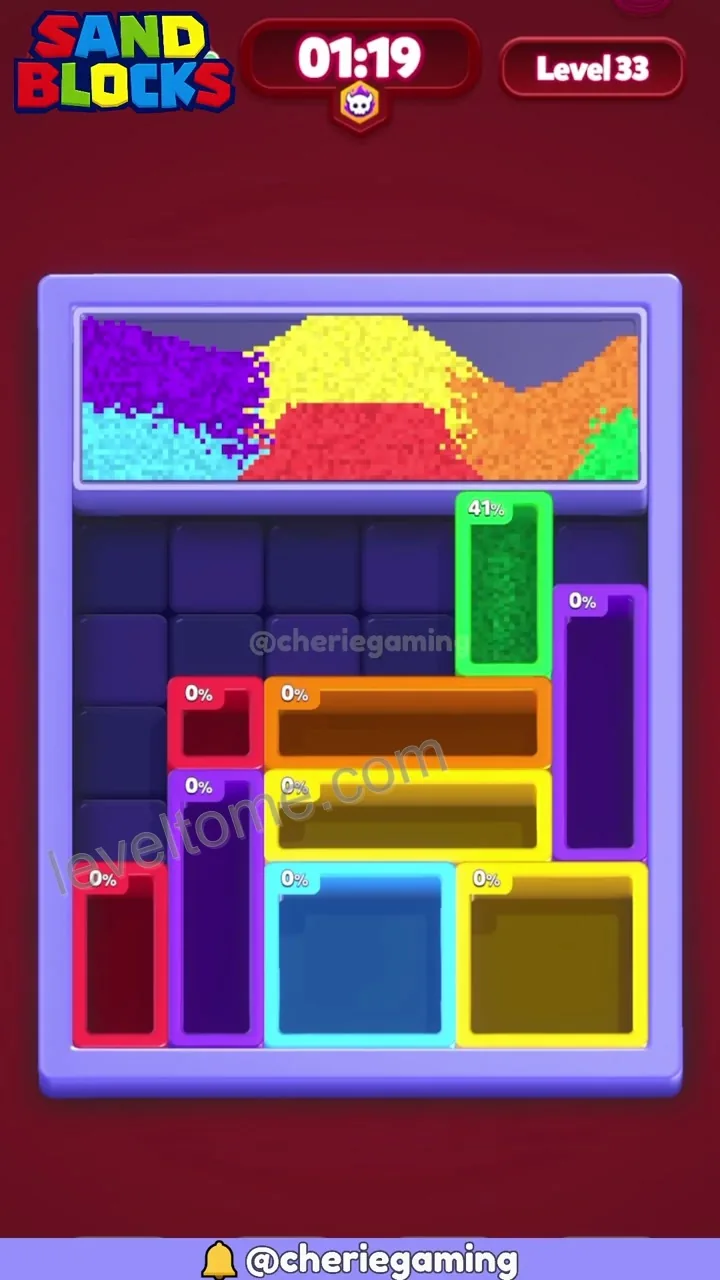 Sand Blocks Level 33 step 3