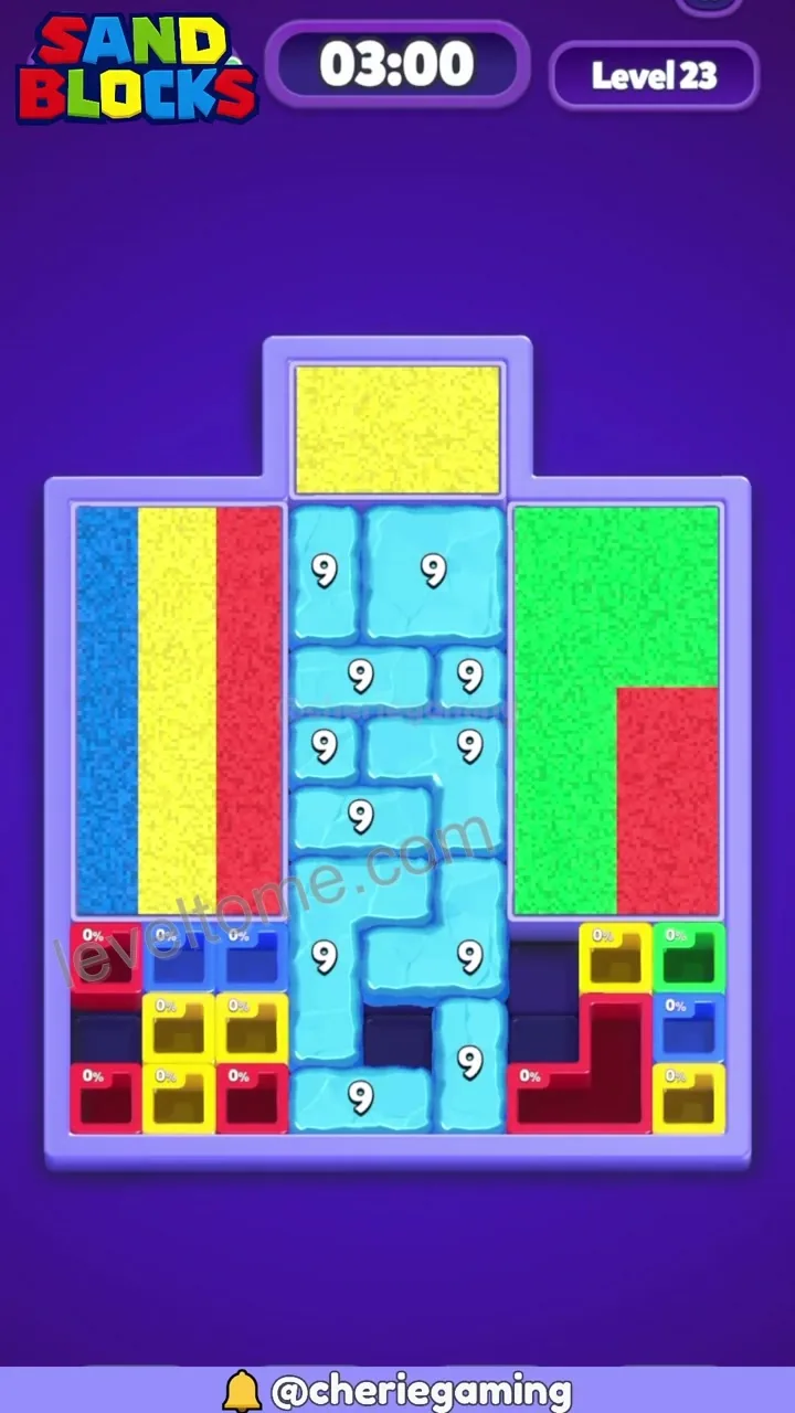 Sand Blocks Level 23 walkthrough preview