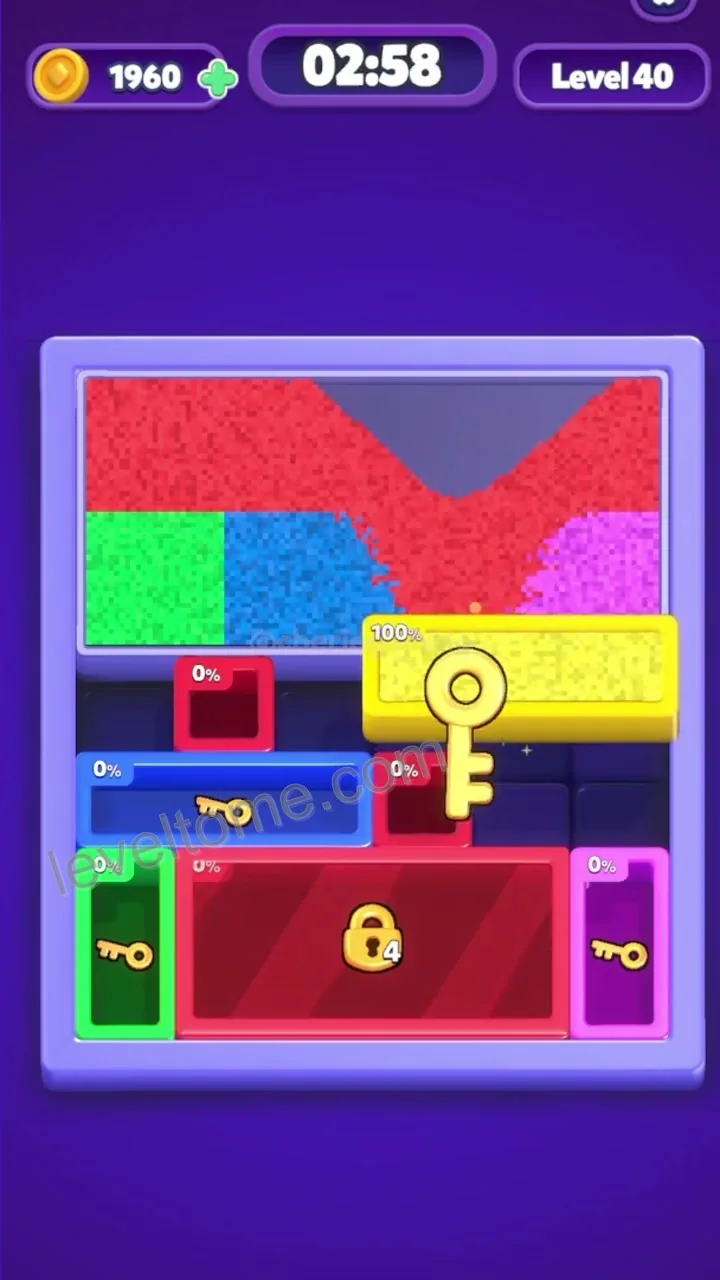 Sand Blocks Level 40 step 2
