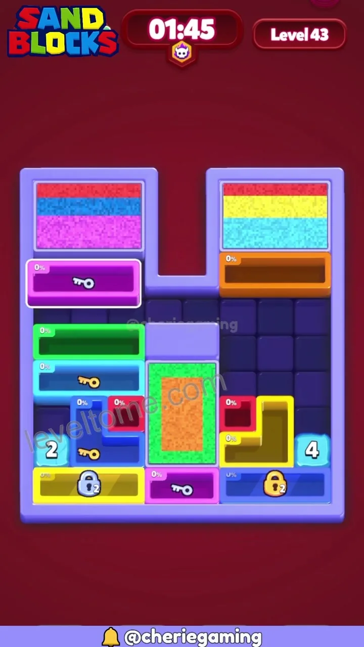 Sand Blocks Level 43 step 2